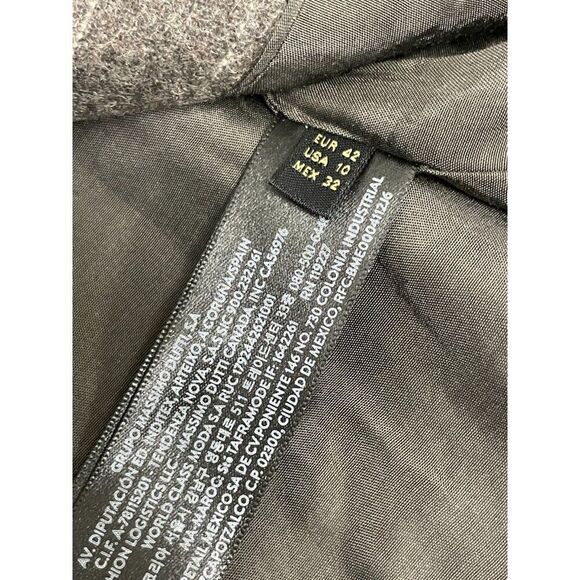 Massimo Dutti Womens Wool Blazer Jacket EU 42 US 10 Mink Pinstripe 6015/717 NWT - Picture 8 of 12